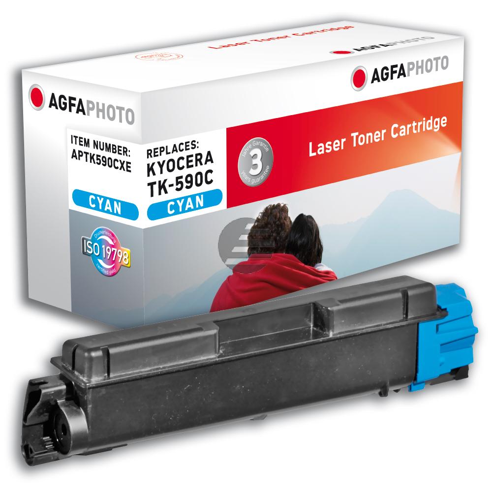 Agfaphoto Toner-Kit cyan HC (APTK590CXE) ersetzt TK-590C, TK-C4726