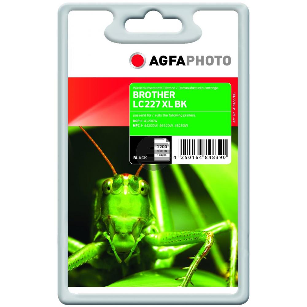 Agfaphoto Tintenpatrone schwarz (APB227BD) ersetzt LC-227XLBK