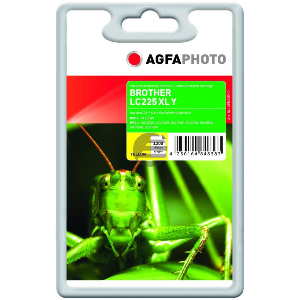 Agfaphoto Tintenpatrone gelb (APB225YD) ersetzt LC-225XLY
