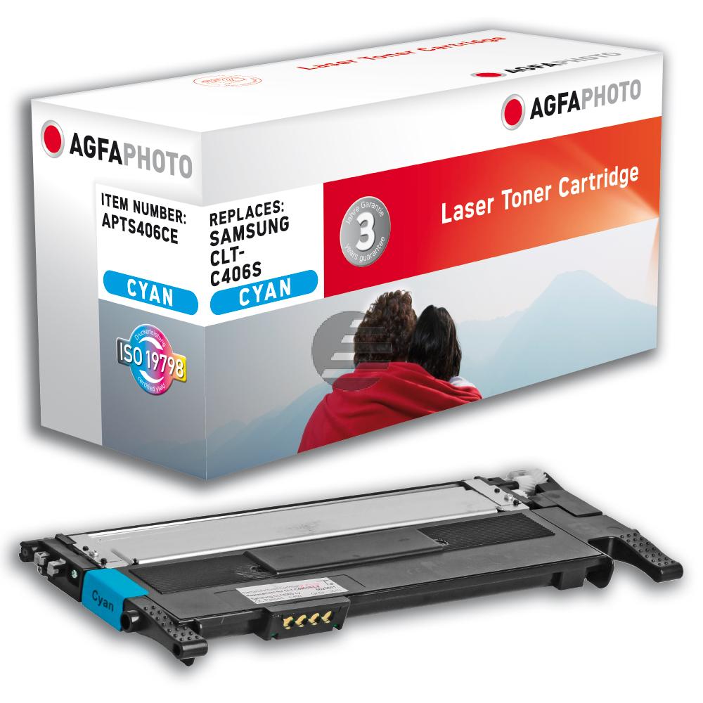 Agfaphoto Toner-Kit cyan (APTS406CE) ersetzt C406