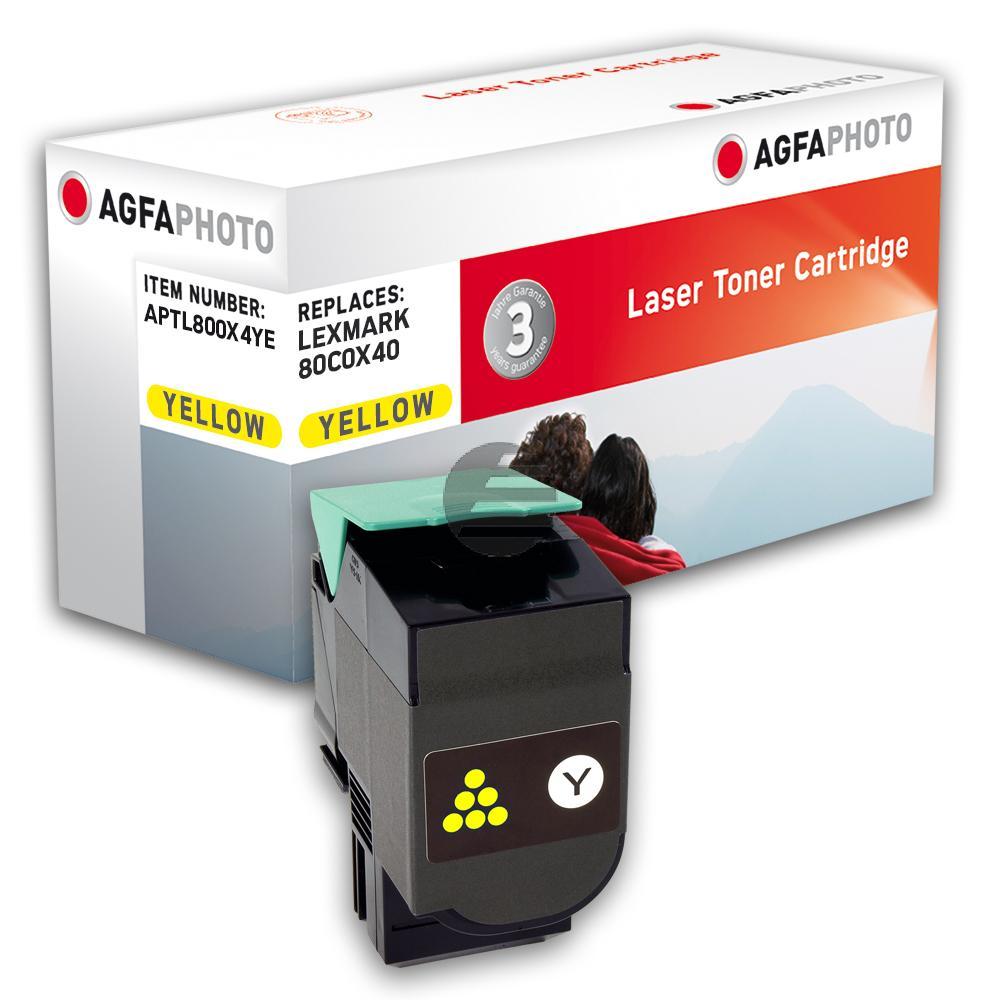 Agfaphoto Toner-Kit gelb (APTL800X4YE) ersetzt 800X4
