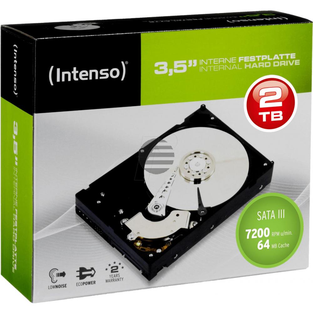 INTENSO 3.5 HDD FESTPLATTE INTERN 2TB 6513284 7200RPM/SataIII/64MB