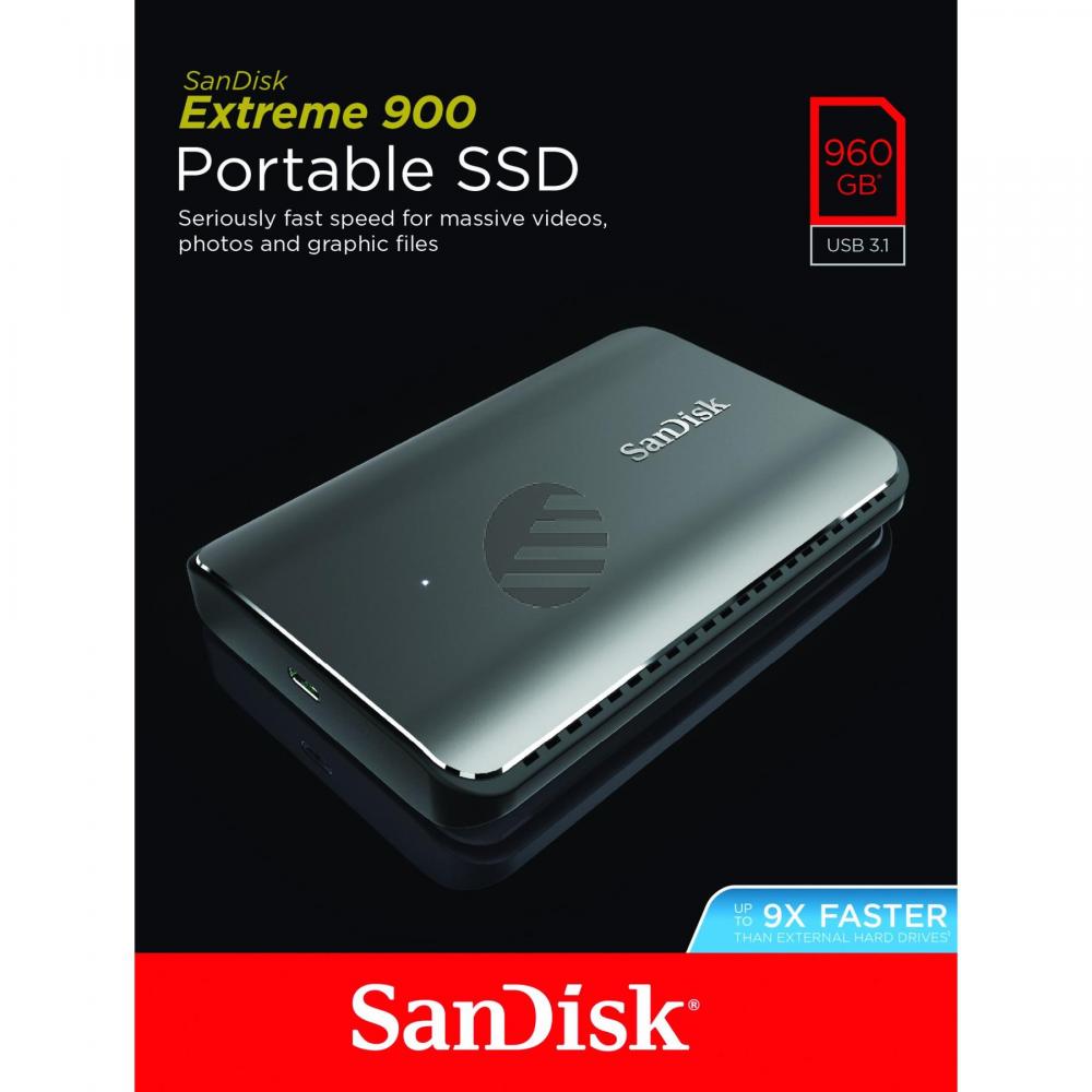 SANDISK EXTREME 900 FESTPLATTE EXTERN SDSSDEX2-960G-G25 960GB tragbar