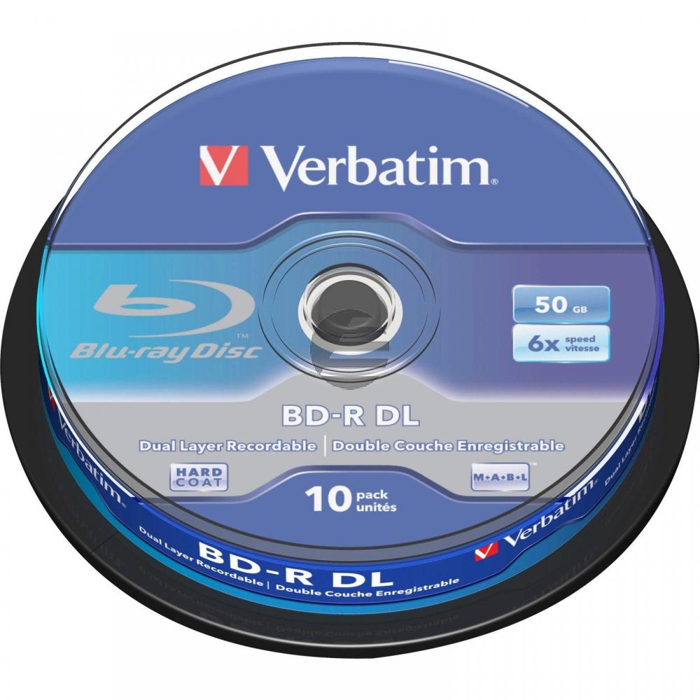 VERBATIM BD-R 50GB 6x (10) SP 43746 Spindel Dual Layer
