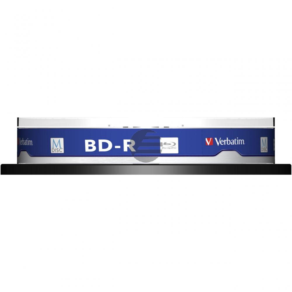 VERBATIM BD-R 25GB 4x (10) CB 43825 MDISC Cake Box