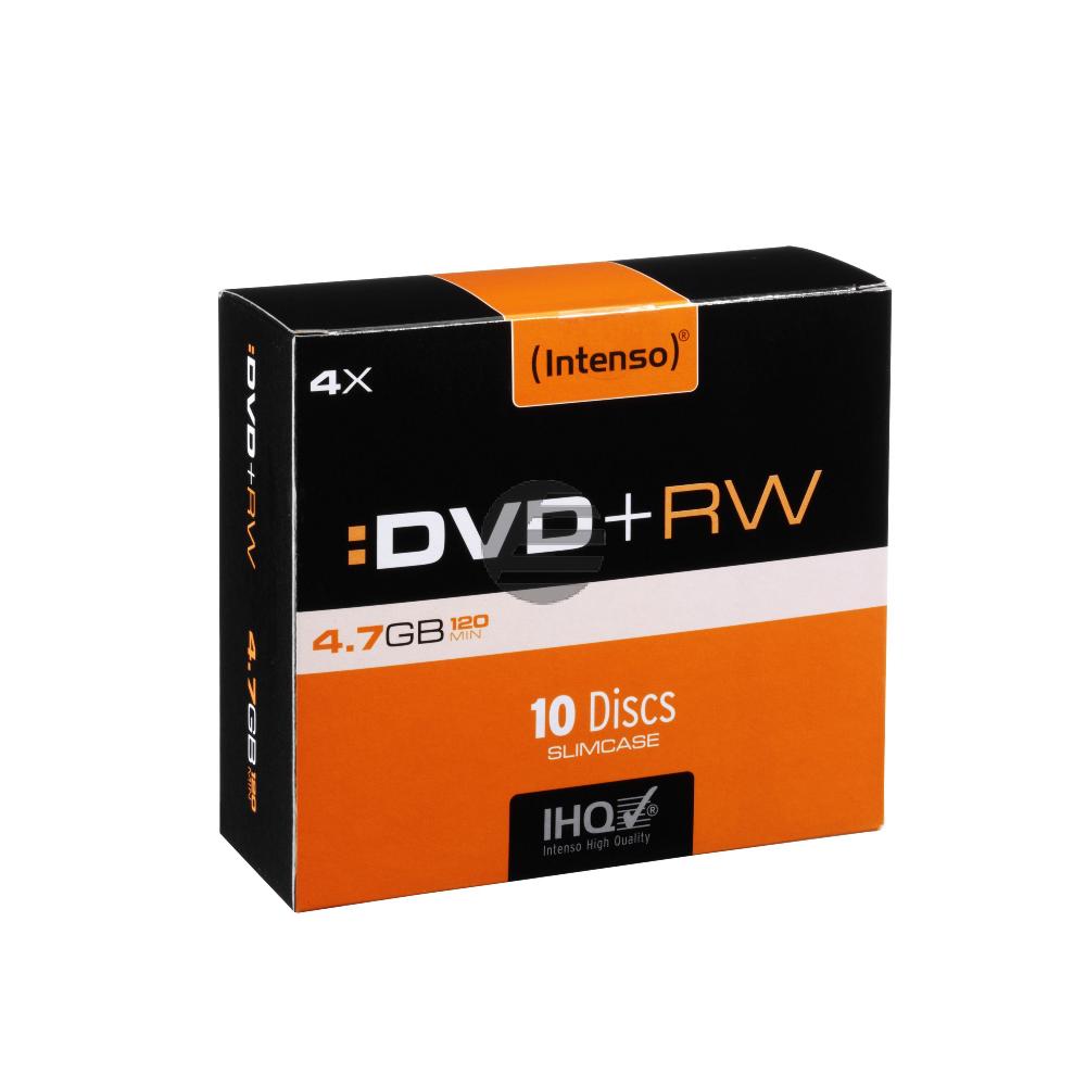 INTENSO DVD+RW 4.7GB 4x (10) SC 4211632 Slim Case wiederbeschreibbar