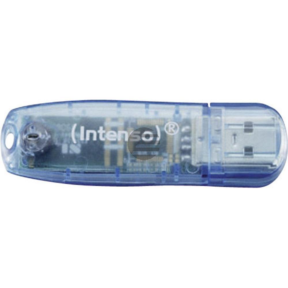 INTENSO USB STICK 2.0 4GB BLAU 3502450 Rainbow Line