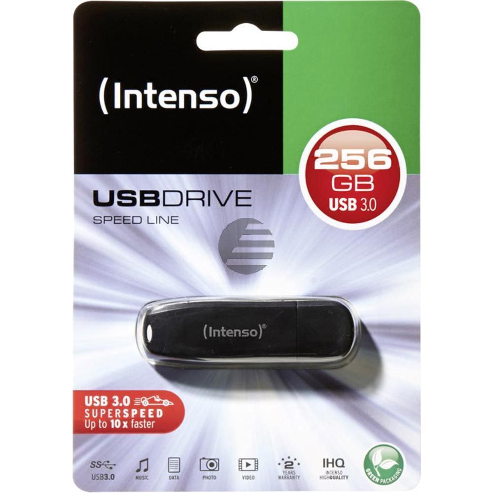 INTENSO USB STICK 3.0 256GB SCHWARZ 3533492 Speed Line