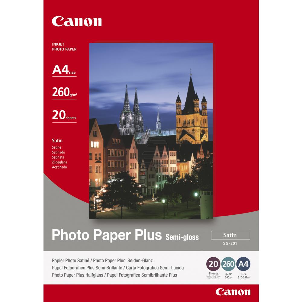 Canon Fotopapier glänzend weiß 20 Blatt DIN A4 260 g/m² (1686B021)
