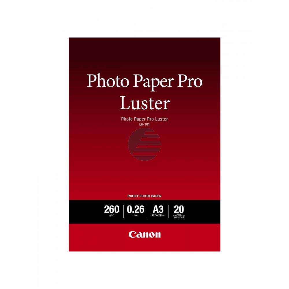 Canon Fotopapier 20 Blatt DIN A3 260 g/m² (6211B007)