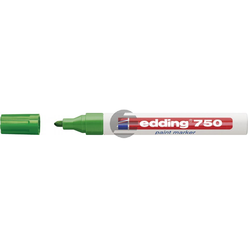 edding 750 Lackmarker grün Rundspitze 2-4 mm