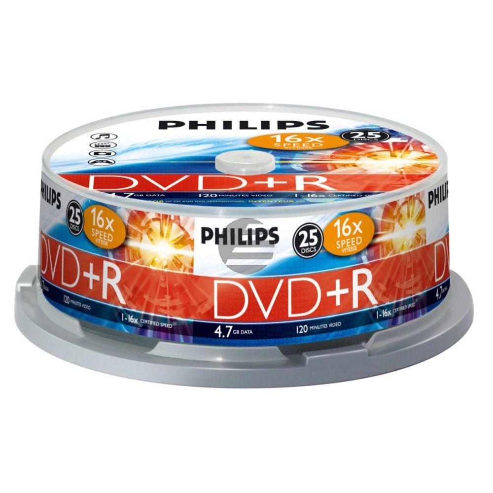 Philips DVD+R 4,7 GB 16 x Spindel (25)