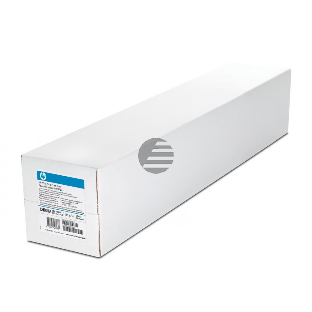 HP Poster Paper 36 Grossformat Rolle 1370cm x 61m 136g/qm Whith Satinated
