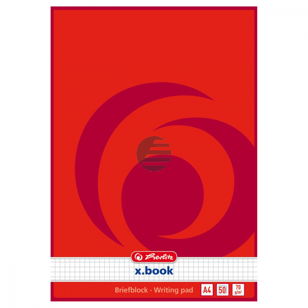 Herlitz Briefblock A4 kariert 50 Blatt 70 g/qm