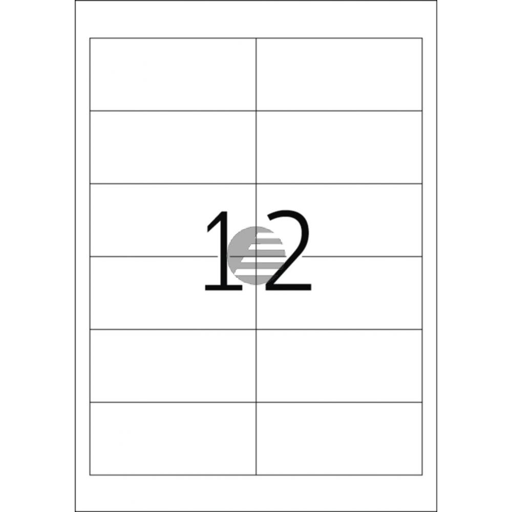 Herma Etiketten A4 weiß 97 x 42,3 mm Papier matt Inh.1200