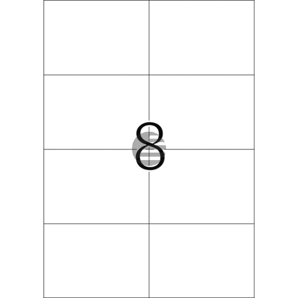 Herma Etiketten A4 weiß 105 x 74 mm Papier matt Inh.1600 Premium