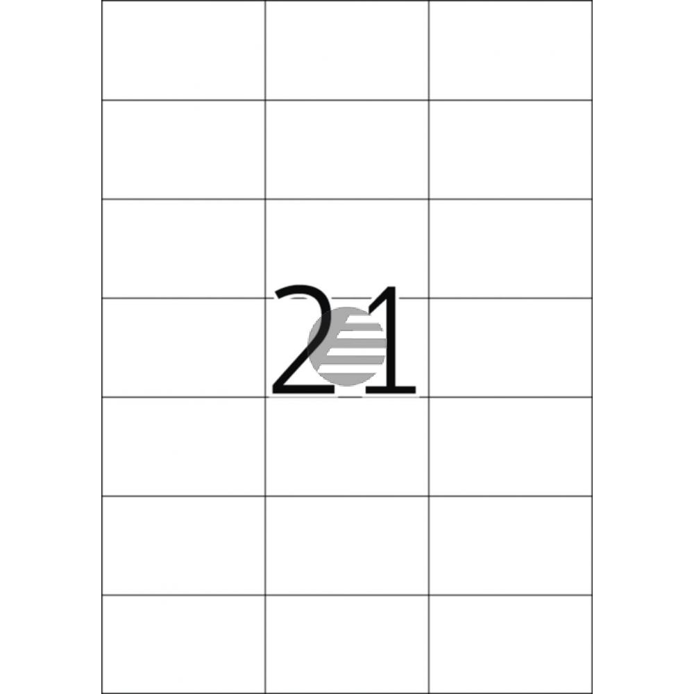 Herma Etiketten A4 weiß 70,0 x 42,3 mm Papier matt Inh.2100
