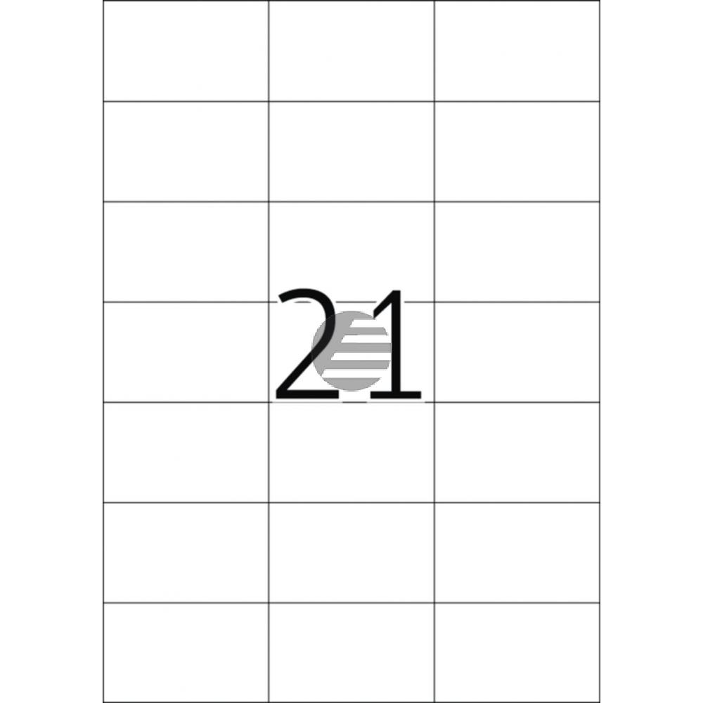 Herma Etiketten A4 weiß 70 x 42,3 mm Papier matt Inh.525 Premium