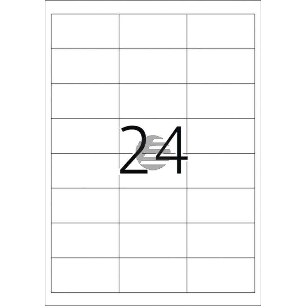 Herma Folien-Etiketten weiß 66,0 x 33,8 mm stark haftend Inh.600