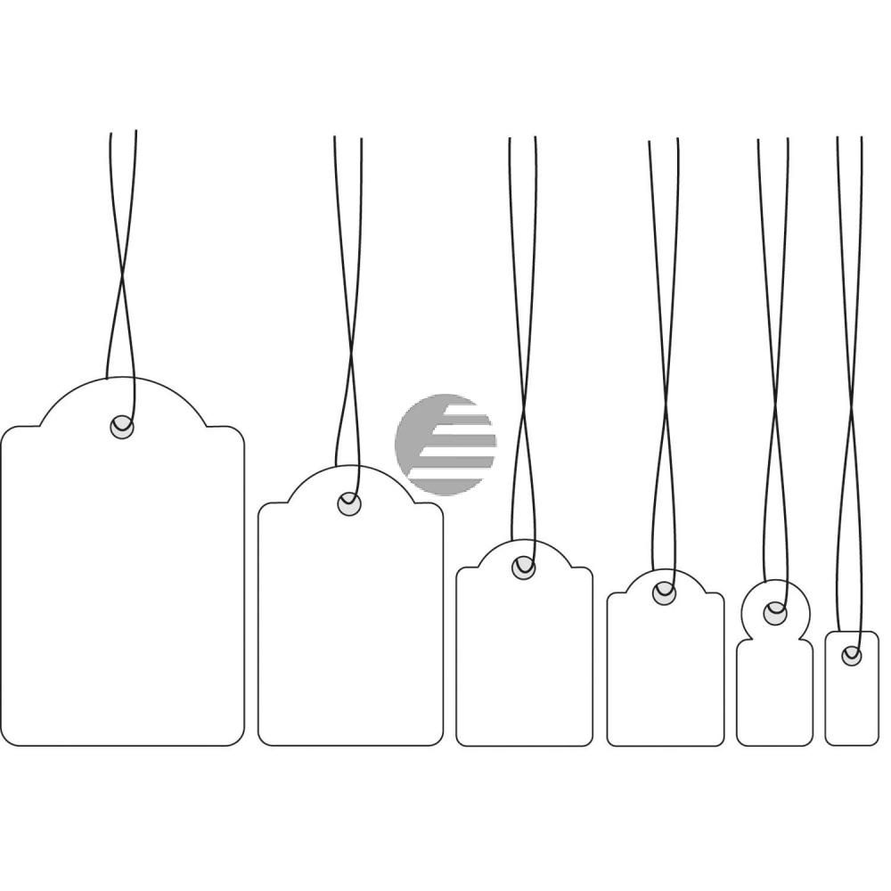 Herma HĂ€ngeetiketten mit Faden weiĂ 15 x 24 mm Inh.1000