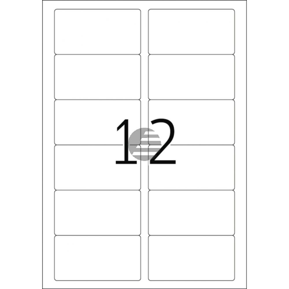 Herma Etiketten A4 weiß 88,9 x 46,6 mm ablösbar Papier Inh.300