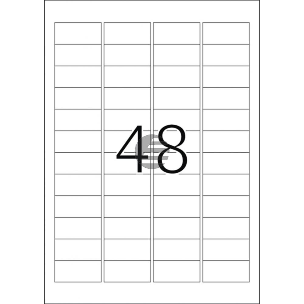 Herma Outdoor-Etiketten weiß 45,7 x 21,2 mm Klebefolie matt Inh.480