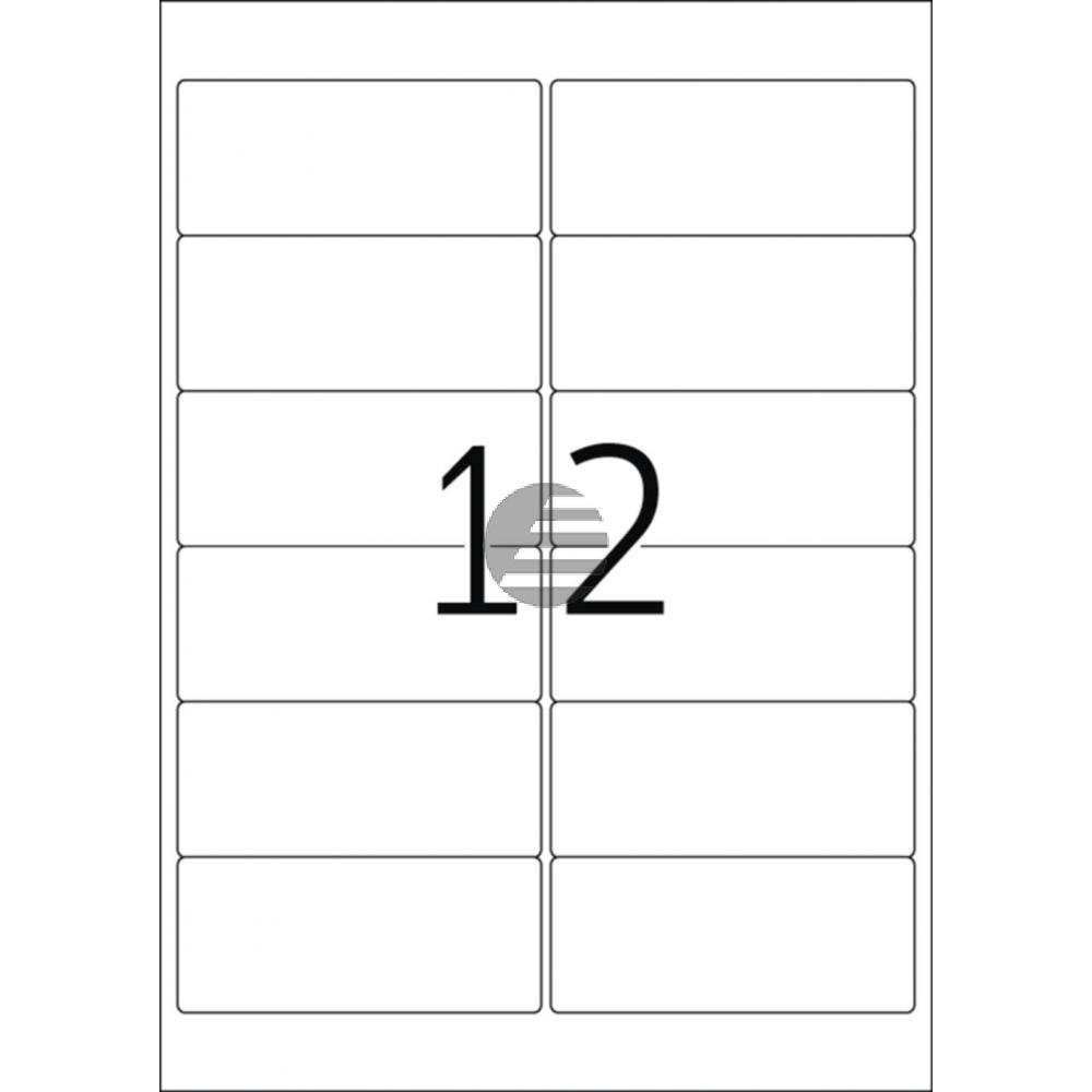 Herma Outdoor-Etiketten weiß 99,1 x 42,3 mm Klebefolie matt Inh.120