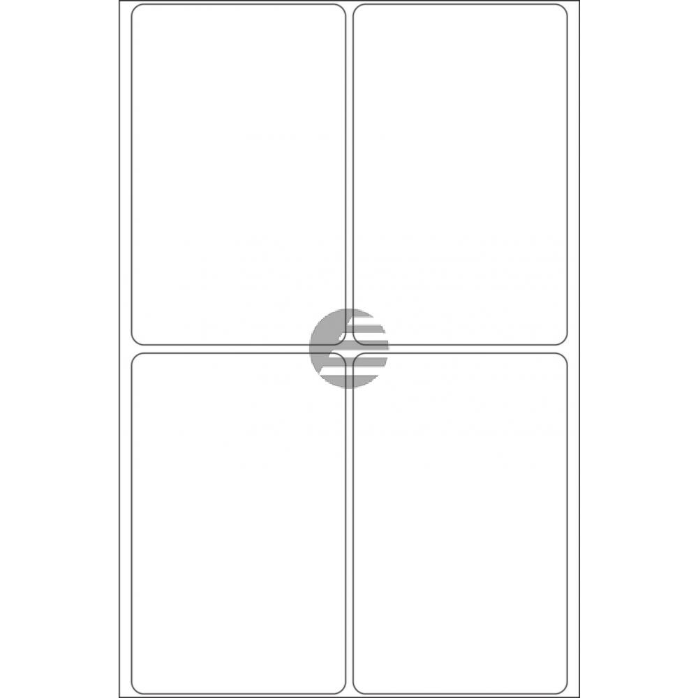 Herma Vielzwecketiketten weiß 52 x 82 mm Papier matt Inh.128