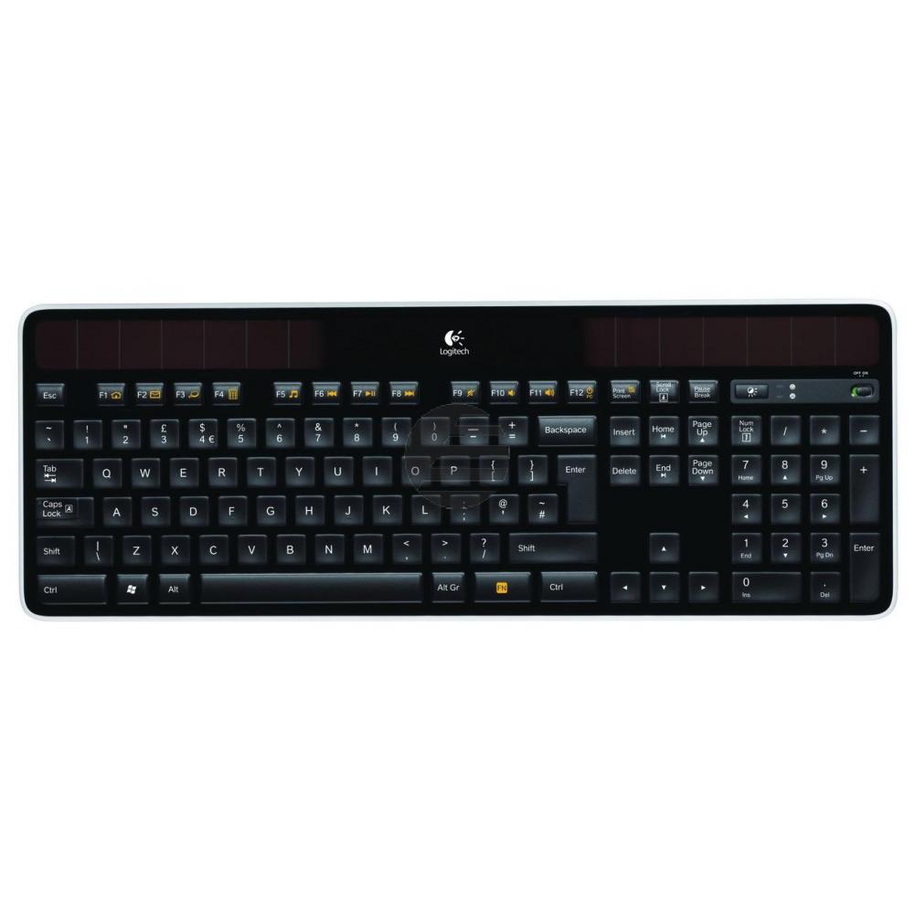 Logitech Tastatur K750 Wireless, Solar, USB-Unifying-Reciver