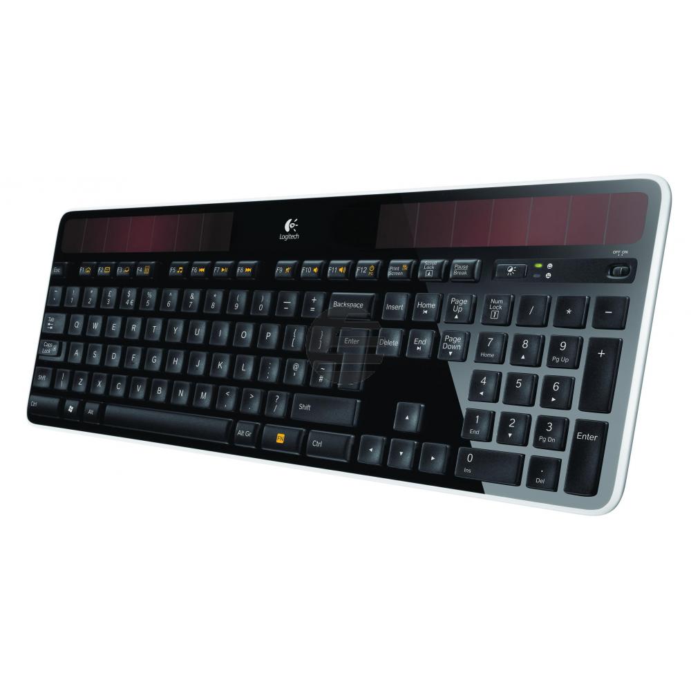 Logitech Tastatur K750 Wireless, Solar, USB-Unifying-Reciver