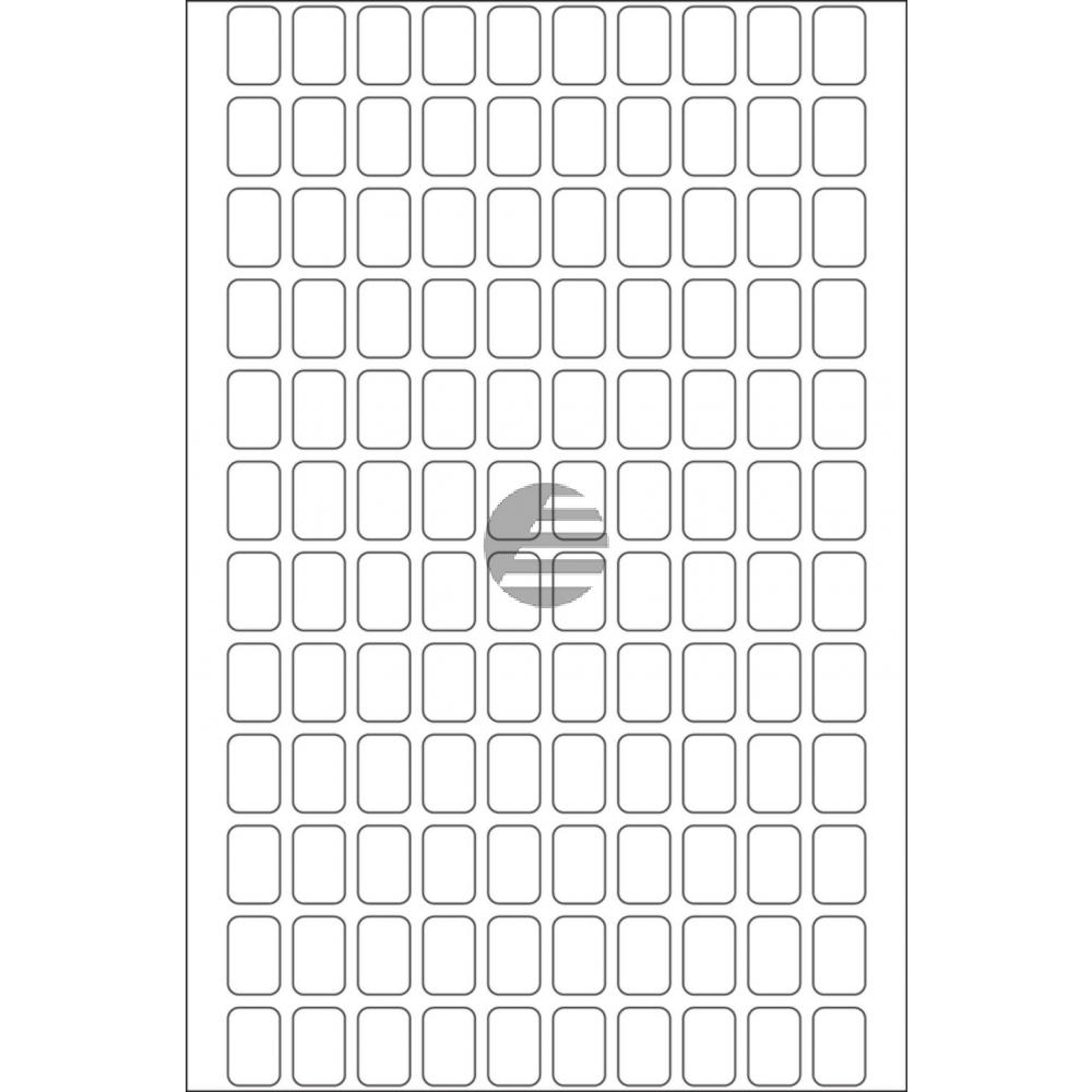Herma Vielzwecketiketten weiß 8 x 12 mm Papier matt Inh.3840