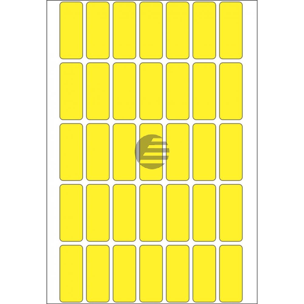 Herma Vielzwecketiketten gelb 12 x 30 mm Papier matt Inh.1120