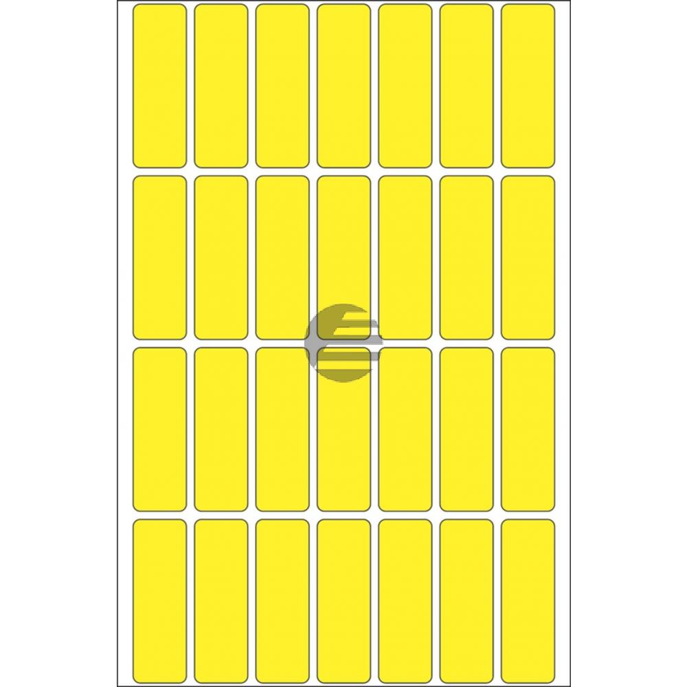 Herma Vielzwecketiketten gelb 13 x 40 mm Papier matt Inh.896
