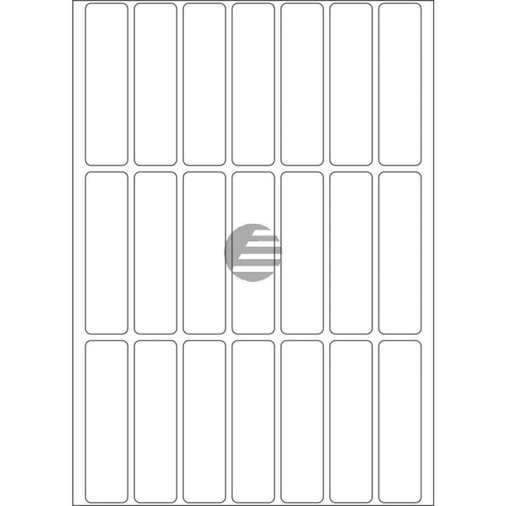 Herma Vielzwecketiketten weiß 13 x 50 mm Papier matt Inh.672