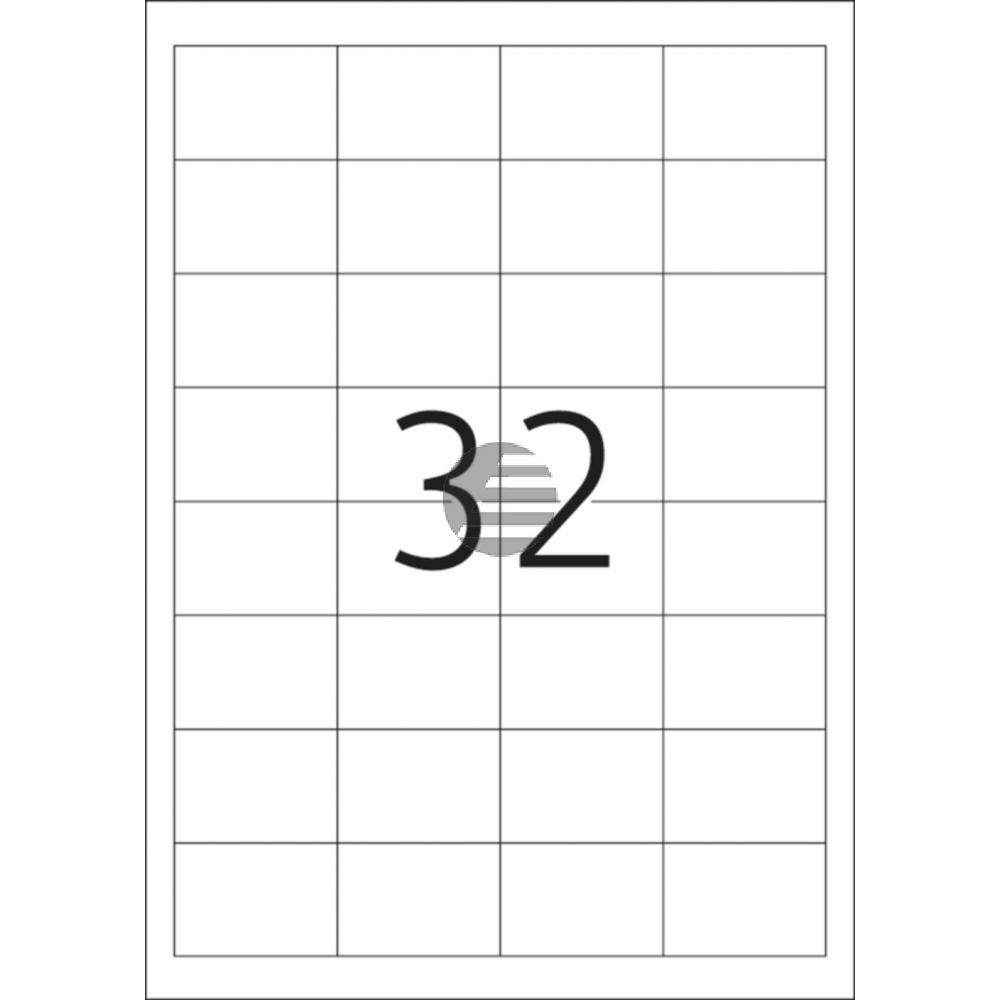 Herma Adressetiketten A4 weiß 48,3 x 33,8 mm Papier matt Inh.800