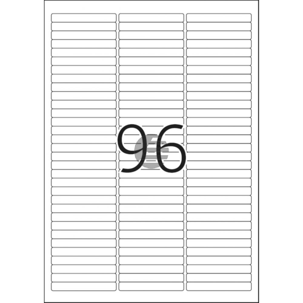 Herma Etiketten A4 weiß 63,5 x 8,5 mm ablösbar Papier Inh.2400