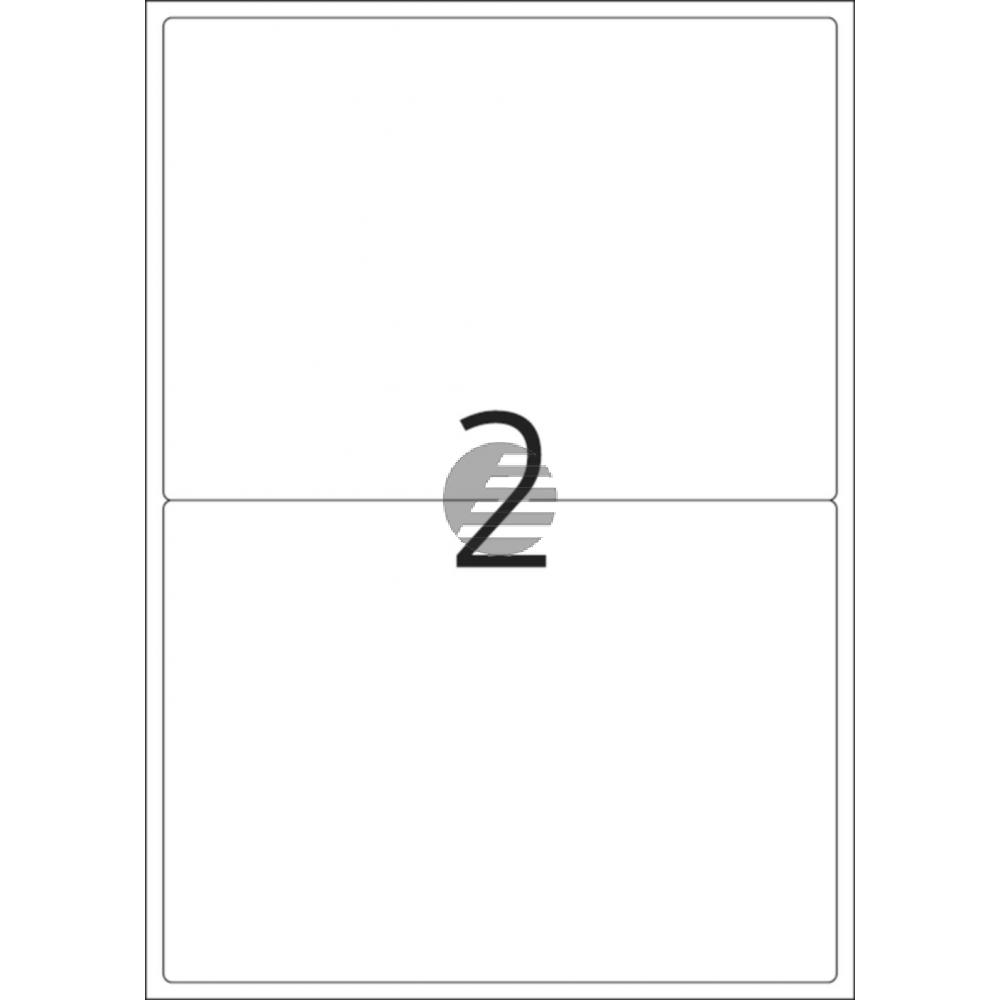 Herma Adressetiketten weiß 199,6 x 143,5 mm Papier matt Inh.200 100 Blatt