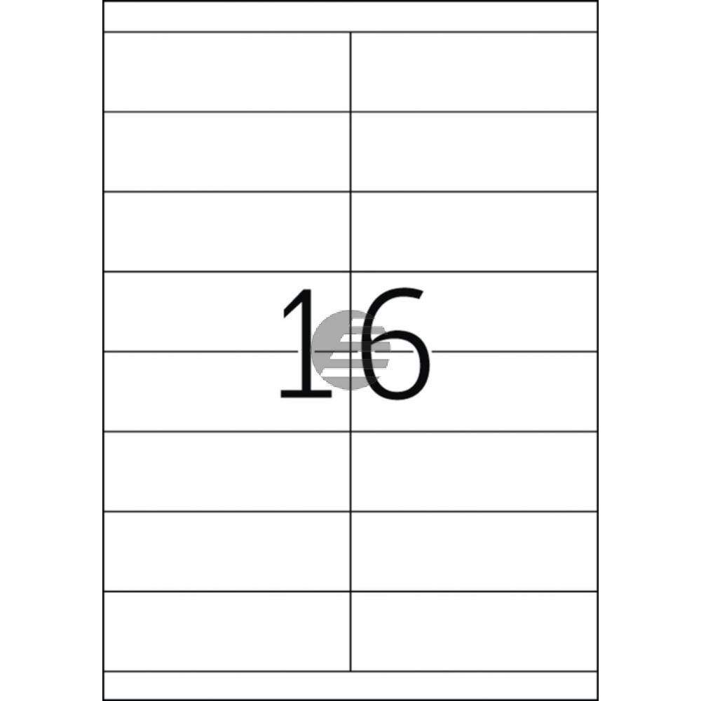 Herma Etiketten A4 weiß 105 x 33,8 mm Papier matt Inh.1600