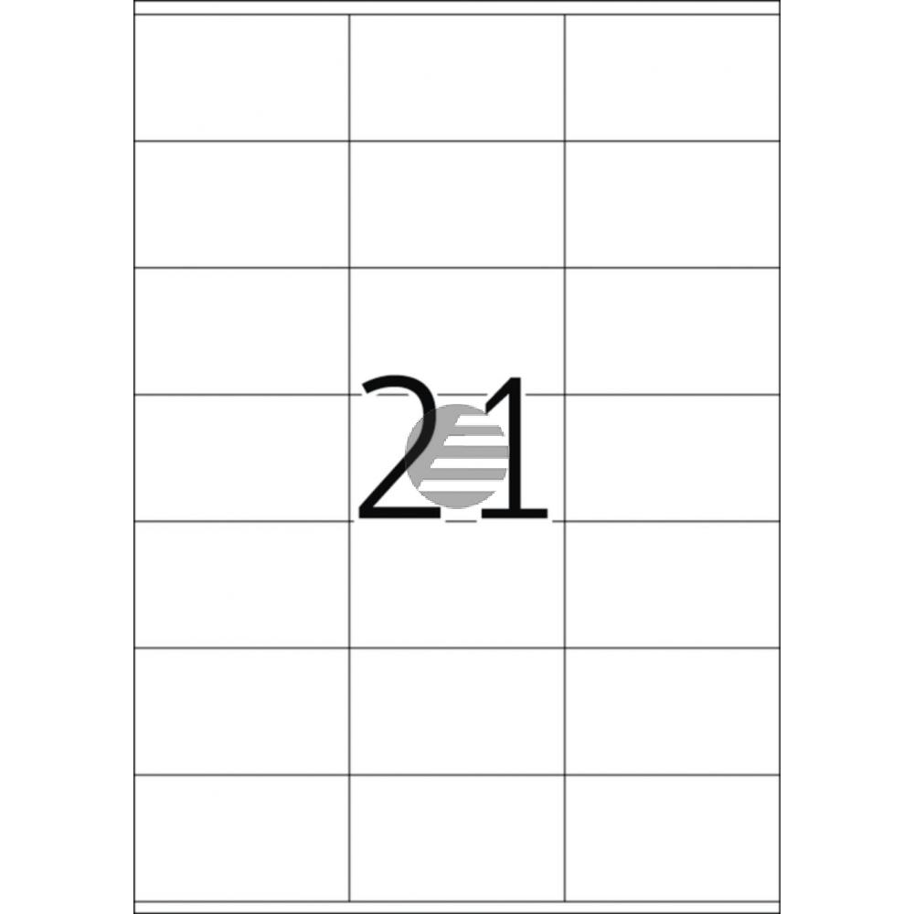 Herma Etiketten A4 weiß 70 x 42 mm Papier matt Inh.525 25 Blatt