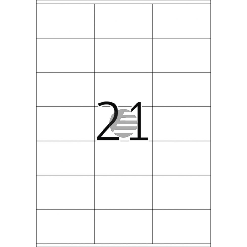 Herma Etiketten A4 weiß 70 x 42 mm Papier matt Inh.10500 Premium Etiketten