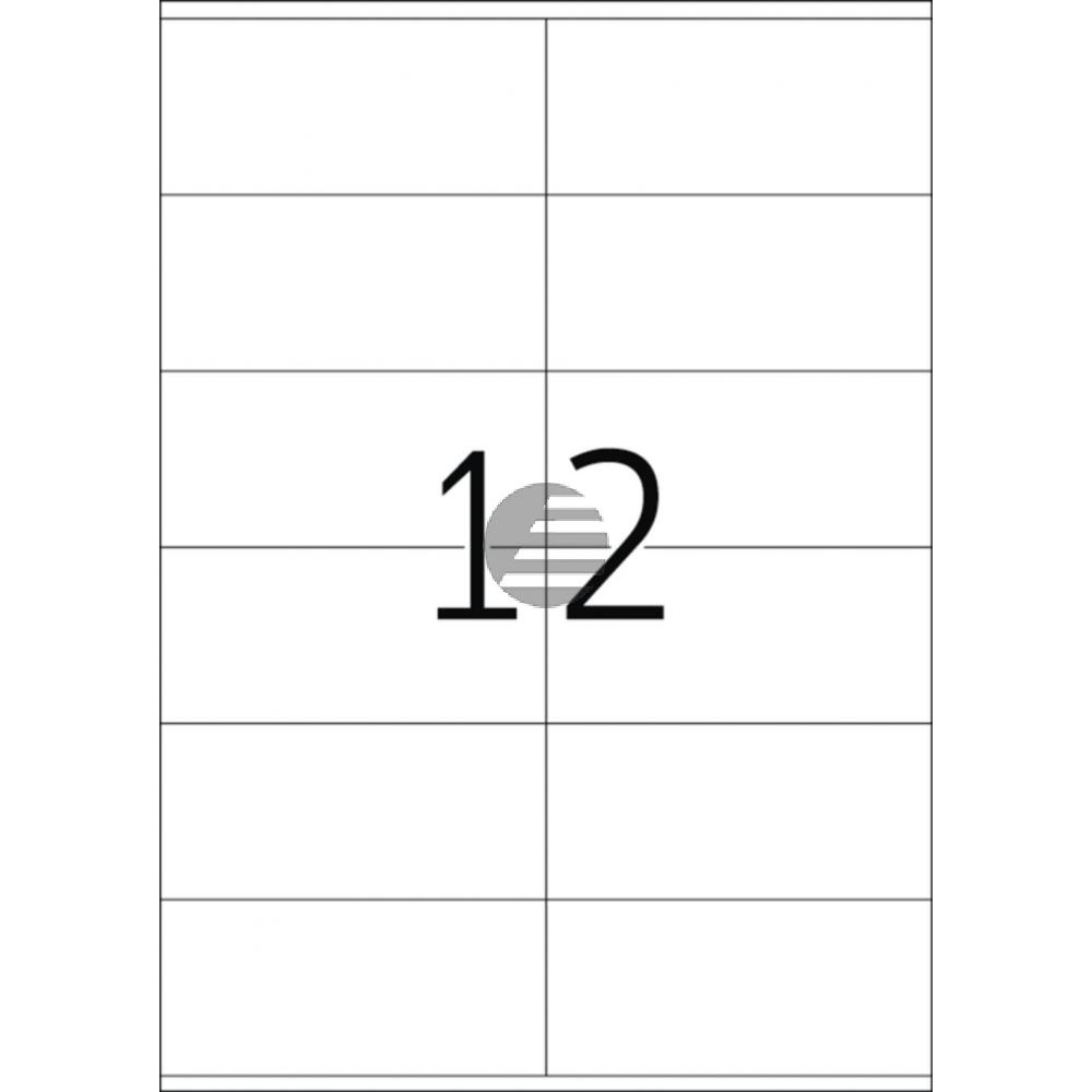 Herma Etiketten A4 weiß 105 x 48 mm Papier matt Inh.6000 Premium Etiketten