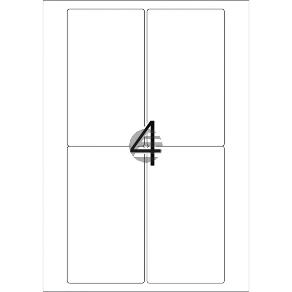 Herma Adressetiketten A4 weiß 78,7 x 139,7 mm Papier matt Inh.400 Premium Etiketten