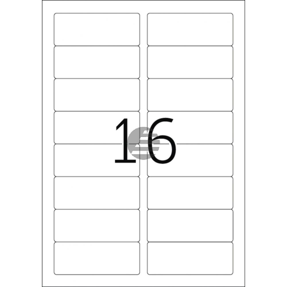 Herma Etiketten A4 weiß 88,9 x 33,8 mm Papier matt Inh.1600