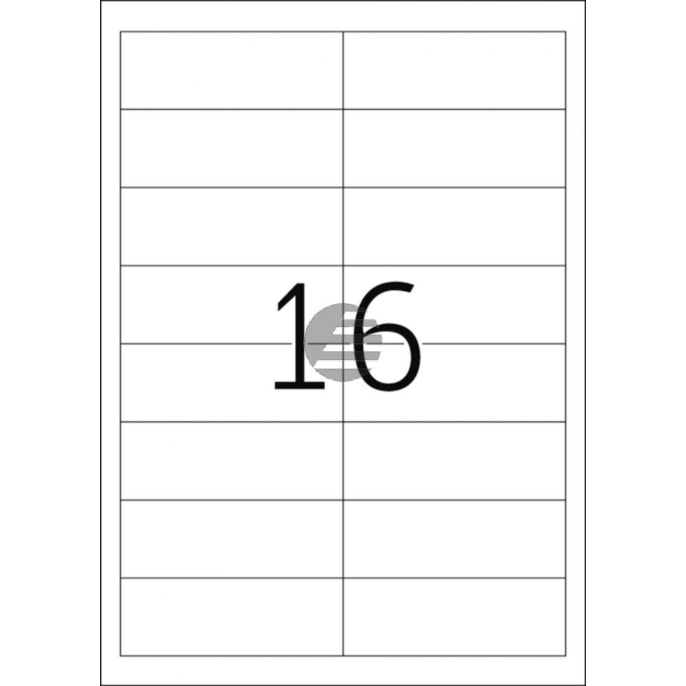 Herma Etiketten A4 weiß 97,0 x 33,8 mm Papier matt Inh.1600