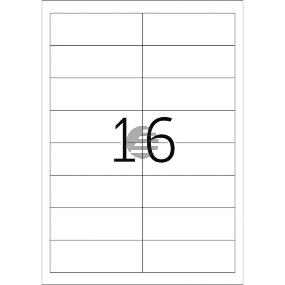 Herma Etiketten A4 weiß 97 x 33,8 mm Papier matt Inh.3200 Premium