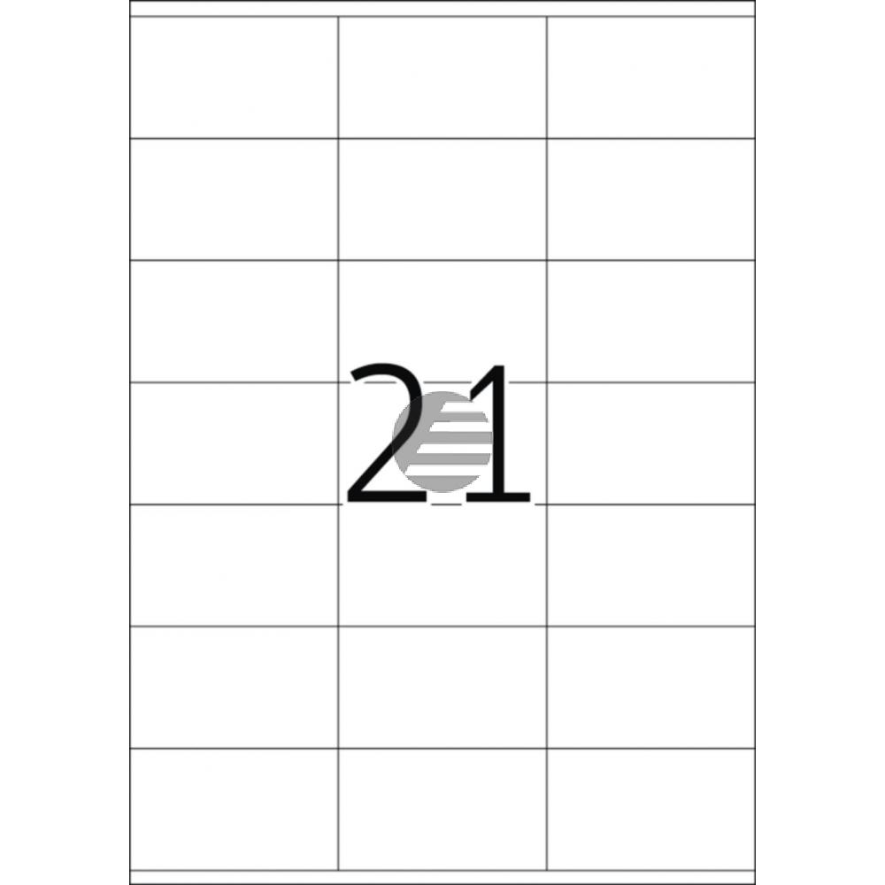 Herma Etiketten A4 weiß 70 x 41 mm Papier matt Inh.4200 Premium