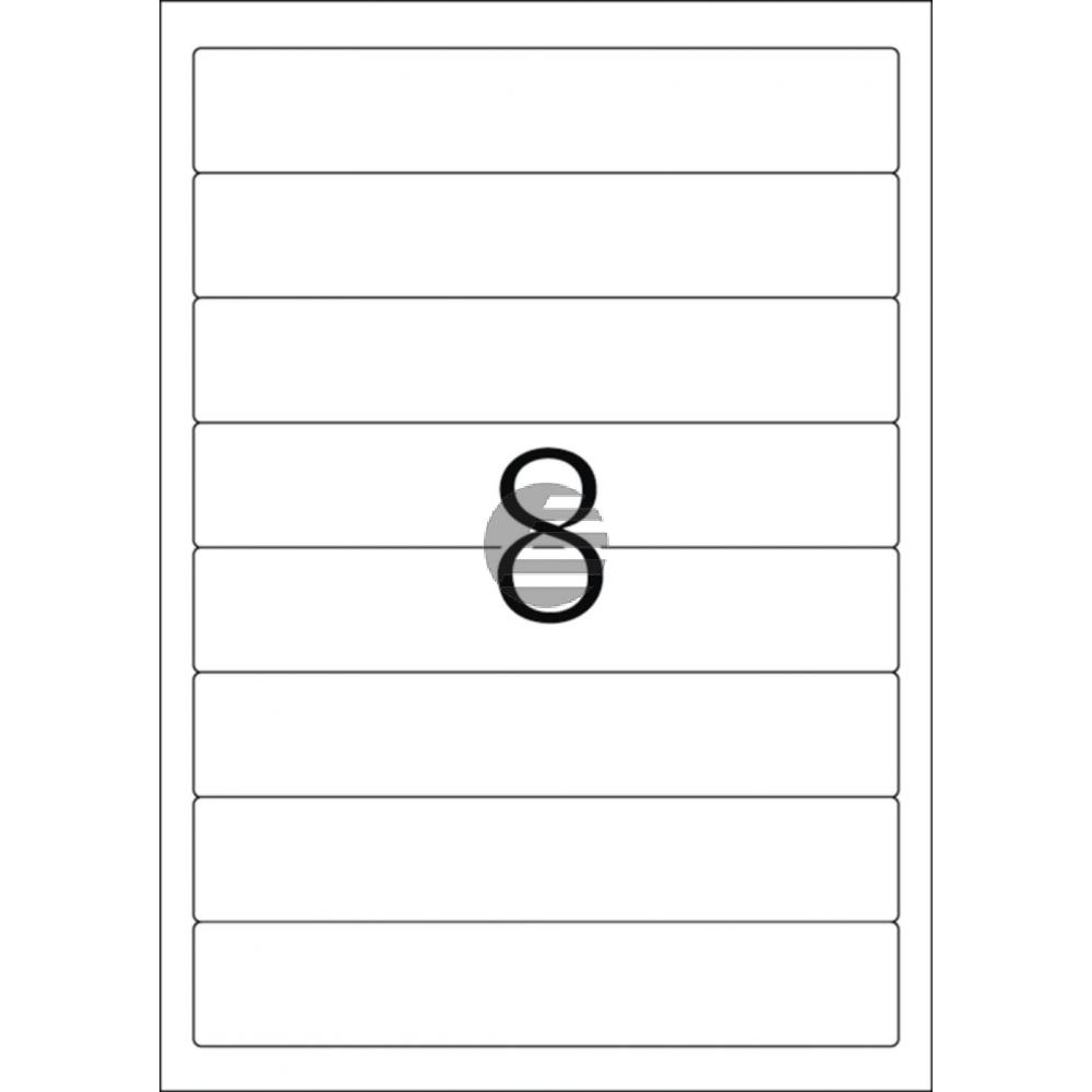 Herma Ordneretiketten weiß 192 x 34 mm ablösbar Papier Inh.200 St.