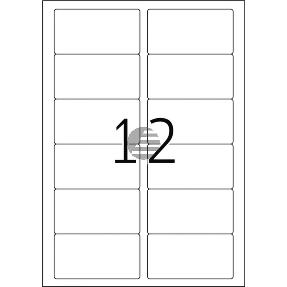 Herma Etiketten A4 weiß 88,9 x 46,6 mm Papier glänzend Inh.300