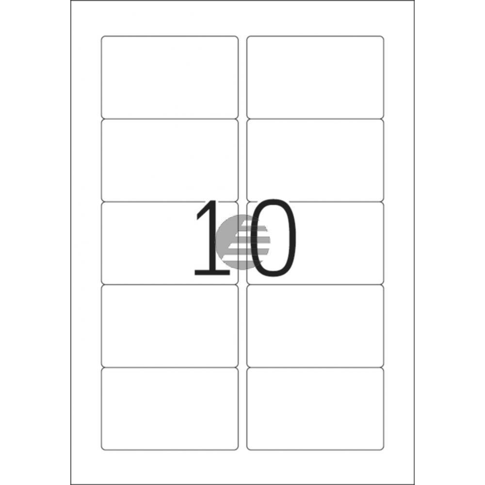 Herma Etiketten A4 weiß 83,8 x 50,8 mm Papier matt Inh.250 Premium