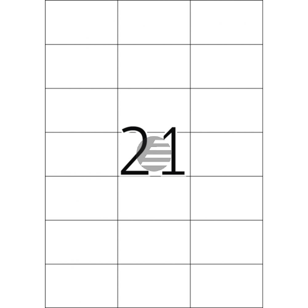 Herma Etiketten A4 weiß 70 x 42,3 mm Papier matt Inh.210 Premium